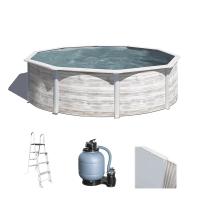 Gre Finlandia Rotonda &Oslash;350 x 120 cm - Piscina fuori terra in acciaio