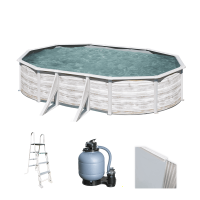 Gre Finlandia Ovale 610x375x120cm - Piscina fuori terra in acciaio