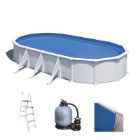 Gre Atlantis Ovale 800x470x132cm - Piscina fuori terra in acciaio