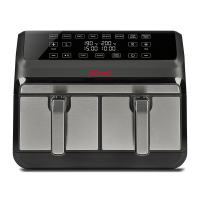 Girmi FG22 Ecofrit Bis - Friggitrice ad aria doppio cestello digitale 8L
