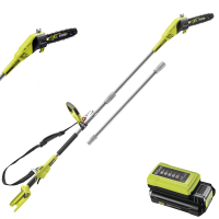 Ryobi RY36PP25A-0 - Potatore a batteria su asta con prolunga - Barra da 25cm - MAX POWER 36V 2Ah