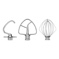KitchenAid 5KSM5TH3PSS - Set 3 accessori in acciaio inox