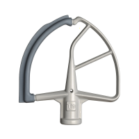 KitchenAid 5KFE7T - Frusta piatta con bordo in silicone grigio