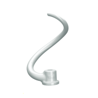 KitchenAid 5KSMBLWD - Gancio impastatore rivestito bianco
