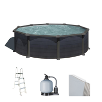 Gre Granada Rotonda &Oslash;460 x 132 cm - Piscina fuori terra in acciaio