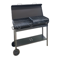 Seven Italy Vulcano Big -  Barbecue in ferro artigianale a carbone - 2x 47,5x37cm