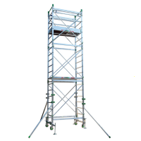 Facal DOGE65 DG6/5CEN - Trabattello in alluminio - Base 170 cm - Tre alzate - Altezza 7,10m
