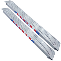 S.T.P. H35/25 - Coppia rampe di carico fissa da 2.5 mt. in Alluminio senza bordi - Portata 4 quintali