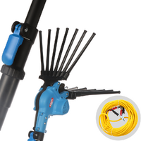 Lisam Oliwatt 3 - Abbacchiatore elettrico 235/330 cm a batteria tipo auto con cavo in dotazione - Asta telescopica in alluminio