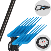 Campagnola Elektra Plug-in - Abbacchiatore elettrico 290 cm a batteria tipo auto con cavo in dotazione - Asta fissa in carbonio