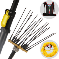 Lisam Swing 36V - Abbacchiatore elettrico a batteria a zaino 36V 30Ah - Asta telescopica 220/300 cm