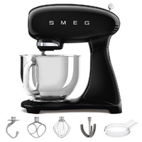 Smeg Full Color Nero SMF03BLEU - Impastatrice Planetaria - Vasca in Inox da 4,8 litri