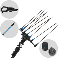 Campagnola Hercules 6 ECO Plug-in - Asta in carbonio da 230 cm - Abbacchiatore elettrico a batteria- 21.6V 5Ah