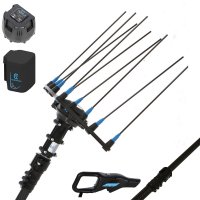 Campagnola Hercules 6 ECO Plug-in - Asta in carbonio da 200 cm - Abbacchiatore elettrico a batteria - 21.6V 5Ah
