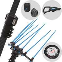 Campagnola Hercules 6 ECO Plug-in - Abbacchiatore elettrico 235/325 cm a batteria a litio 21.6V 5Ah - Asta telescopica in carbonio