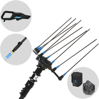 Campagnola Hercules 6 ECO Plug-in - Asta in carbonio - 235 - 325 cm - Abbacchiatore elettrico a batteria - 21.6V 5Ah