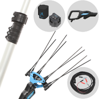 Campagnola Icarus V1 ECO Plug-in - PROM.0140 - Abbacchiatore elettrico a batteria 21.6V 5Ah - Asta telescopica in alluminio 225/340 cm