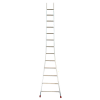 Facal Atlanta ATL-12/S, 12 gradini, 3.42 m - Scala da appoggio in alluminio - Altezza stimata operativa 4.27 m