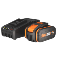 Worx WA3604 - Starter Kit batteria 20V/4Ah + Caricabatteria rapido