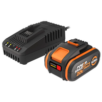 Worx WA3614 - Starter Kit batteria PRO 20V/4Ah + Caricabatteria rapido