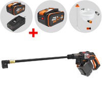 Worx Nitro HydroShot WG633E - Pistola idropulitrice a batteria 20V/4Ah + in omaggio batteria 20V/4Ah