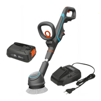 Gardena AquaBrush Compact 02/18V - Lavapavimenti a batteria - con starter kit 18V - 2.5Ah