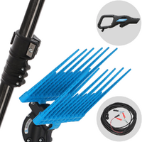 Campagnola Elektra Plug-in - Abbacchiatore elettrico 210/280 cm a batteria tipo auto con cavo in dotazione - Asta telescopica in carbonio