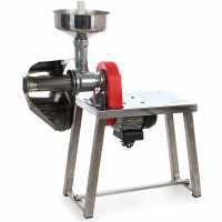 OUTLET - DIFETTI ESTETICI - Passapomodoro elettrico a motore elettrico AE-SM5 - 0.45 Hp INOX montato su banco - 400 W