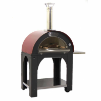 Forno a legna per pizza da esterno Cibus Red - 4 pizze