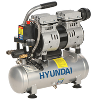 Hyundai 4J-750-6L - Compressore aria elettrico silenziato  - motore 1 HP