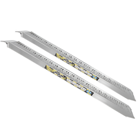 RA115X30 - Coppia rampe di carico fisse 3 mt in alluminio con bordi - Portata 37 quintali