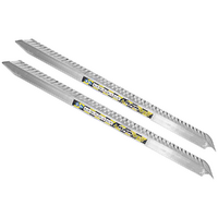 RA136X35WNB - Coppia rampe di carico fisse 3.5 mt in alluminio senza bordi - Portata 52 quintali