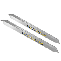 RA150X40NB - Coppia rampe di carico fisse 4 mt in alluminio senza bordi - Portata 58 quintali