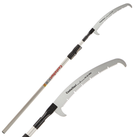 Castellari PS35PRO+AT2,9 - Seghetto con denti &quot;U&quot; su asta in alluminio - 165-335 cm - Lama da 35 cm