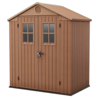 OUTLET - DIFETTI ESTETICI - Keter Darwin marrone - Casetta da giardino - Con finestre frontali - 190x122x221 cm