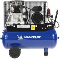 Michelin MB 50/268 MC - Compressore aria elettrico a cinghia - Motore 2 HP - 50 lt
