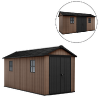 Keter Newton plus 7515/1575 - Casetta da giardino - Con porta doppia anta e finestre