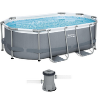 Bestway Steel Pro Max 5614A - 305x200x84 cm - Piscina Ovale + Pompa filtro 16 W
