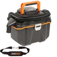 Worx WX031.9 - Aspiratore di solidi e liquidi portatile a batteria - SENZA BATTERIE E CARICABATTERIE