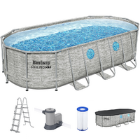 Bestway Steel Pro Max Splashview 56716 - 549x274x122 cm - Piscina Ovale per 7-8 Persone