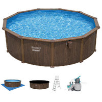 Bestway Hydrium 561CU - Ø488x132 cm - Piscina rotonda per 9-10 Persone