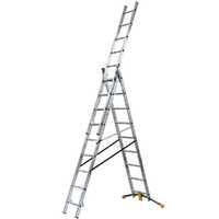 OUTLET - PICCOLI DIFETTI ESTETICI - Gierre Hailo Hobbylot, 3x9 gradini, altezza 5.4 mt - Scala in alluminio