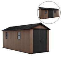 Keter Newton plus 7517/1775 - Casetta da giardino - Con porta doppia anta e finestre