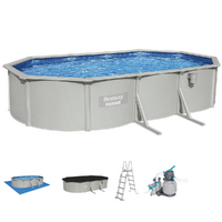 Bestway Hydrium 56369 - 610x366x122 cm - Piscina Ovale per 11-15 Persone