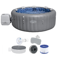 Bestway Lay-Z-Spa Santorini HydroJet 6001T - &Oslash;216x80 cm - Piscina idromassaggio spa