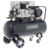 OUTLET - DIFETTI ESTETICI - BlackStone B-LBC 100-30 - Compressore aria elettrico a cinghia - Motore 3 HP - 100 lt