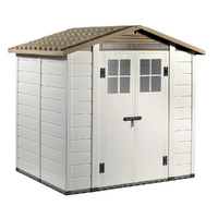 Garofalo Tuscany Evo 200 - Casetta da giardino - Con finestre e porta a doppia anta - 202.5x162.5x216 cm