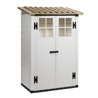 Garofalo Tuscany Evo 100 - Casetta da giardino - Con finestre e porta a doppia anta