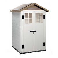 Garofalo Tuscany Evo 120 - Casetta da giardino - Con finestre e porta a doppia anta