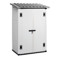 Garofalo Urban 100 - Casetta da giardino - Con porta a doppia anta - 122.5x82.5x201 cm